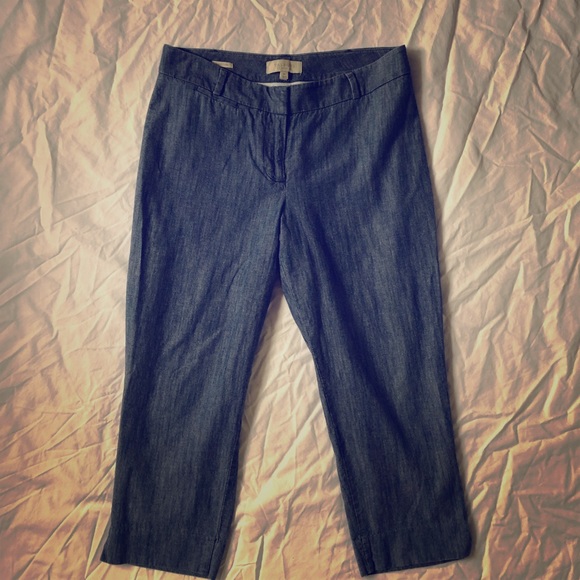 Talbots Signature Linen Like Capris Sz 8P - Picture 1 of 5